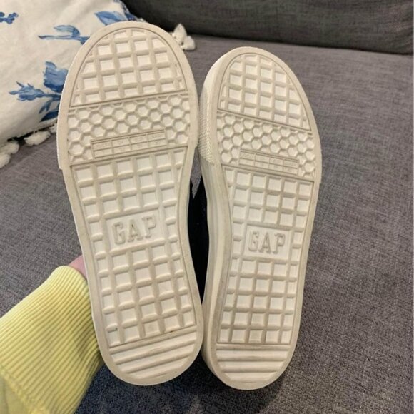 KIDS GAP slide on sneakers. Breathable. Mesh. Navy blue. Size 1. - Picture 7 of 7